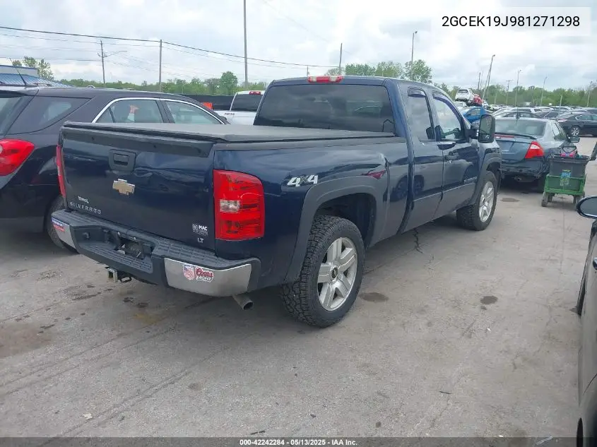 2008 Chevrolet Silverado K1500 VIN: 2GCEK19J981271298 Lot: 42242284