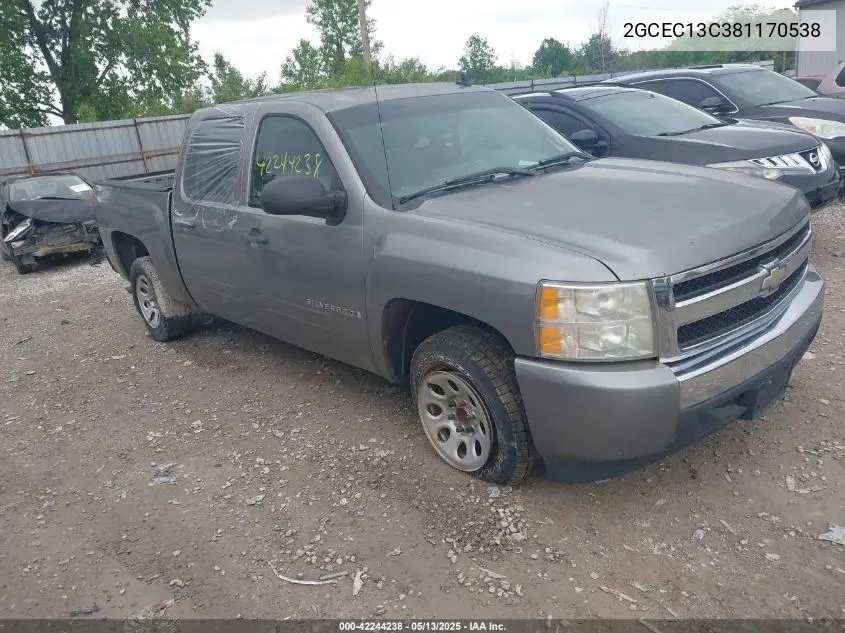 2008 Chevrolet Silverado 1500 Ls VIN: 2GCEC13C381170538 Lot: 42244238