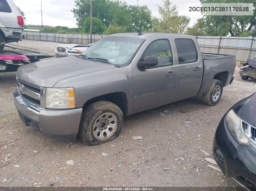 2008 Chevrolet Silverado 1500 Ls VIN: 2GCEC13C381170538 Lot: 42244238