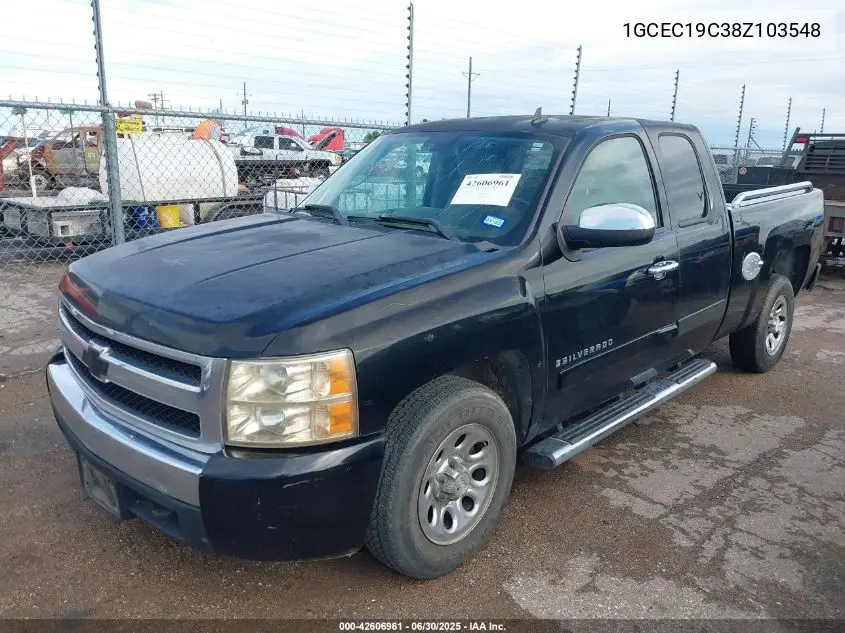2008 Chevrolet Silverado 1500 Lt1 VIN: 1GCEC19C38Z103548 Lot: 42606961