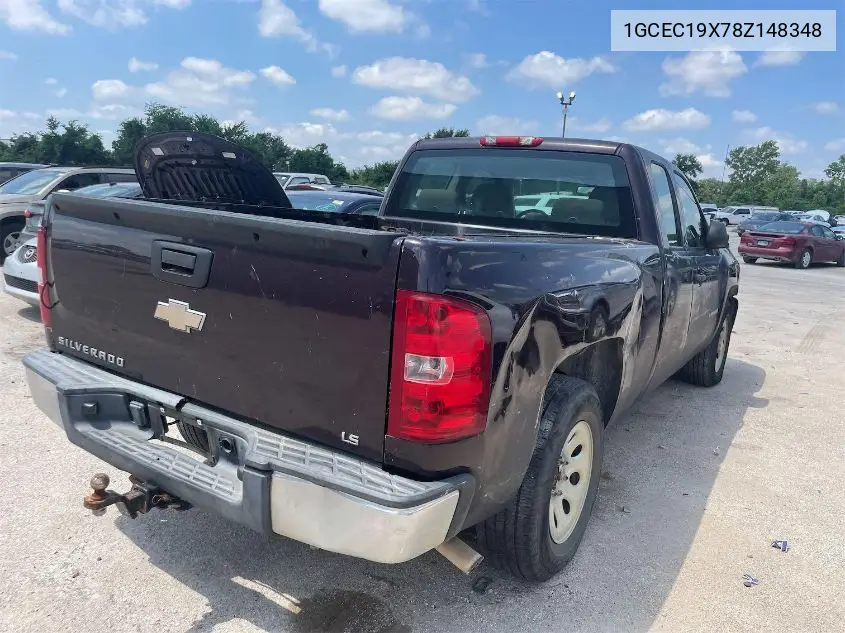 2008 Chevrolet Silverado C1500 VIN: 1GCEC19X78Z148348 Lot: 42622841