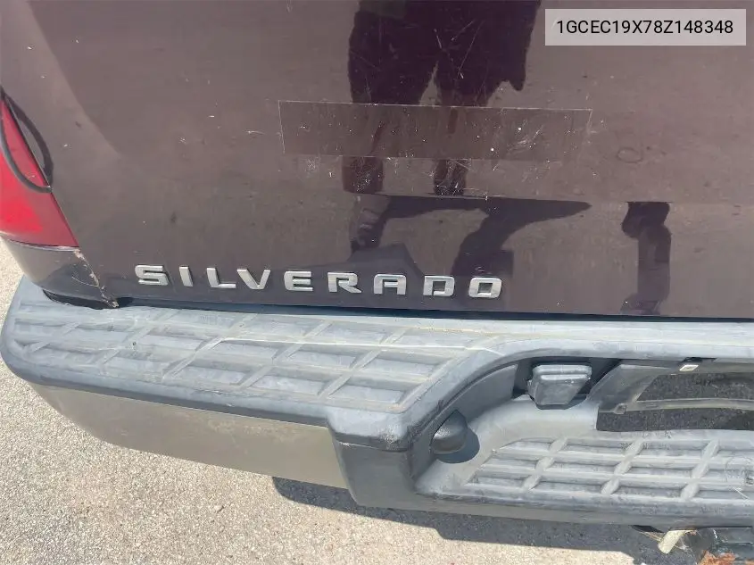2008 Chevrolet Silverado C1500 VIN: 1GCEC19X78Z148348 Lot: 42622841