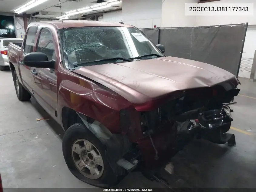 2gcec13j381177343 2GCEC13J381177343 2008 Chevrolet Silverado Lt2