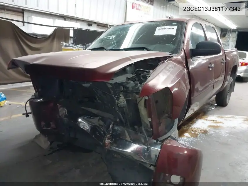 2gcec13j381177343 2GCEC13J381177343 2008 Chevrolet Silverado Lt2