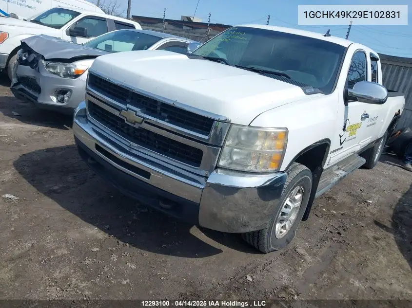 2009 Chevrolet Silverado K2500 Heavy Duty VIN: 1GCHK49K29E102831 Lot: 12293100