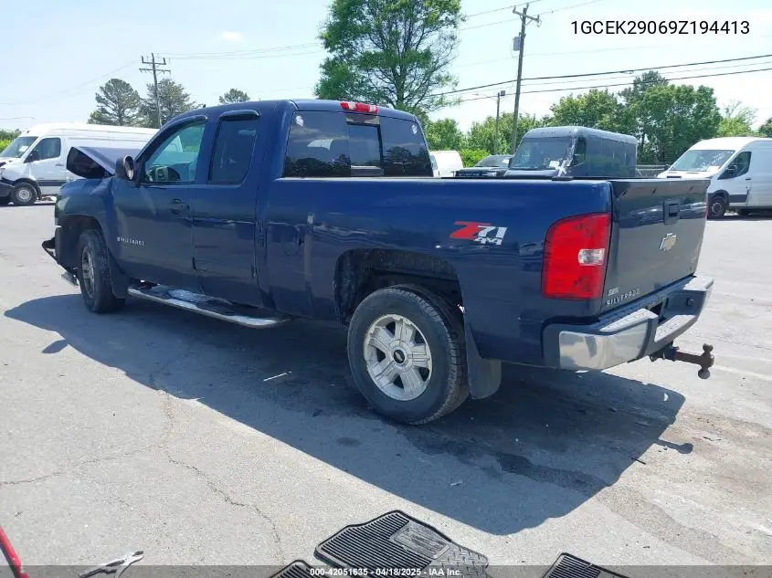 2009 Chevrolet Silverado 1500 Lt VIN: 1GCEK29069Z194413 Lot: 42051635