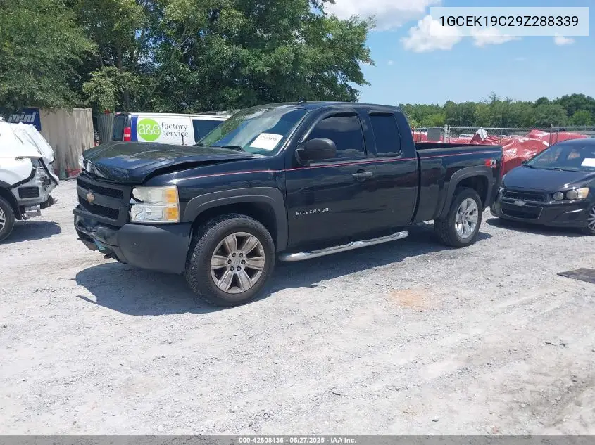 2009 Chevrolet Silverado 1500 Work Truck VIN: 1GCEK19C29Z288339 Lot: 42608436