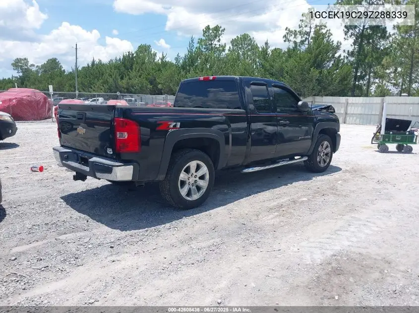 2009 Chevrolet Silverado 1500 Work Truck VIN: 1GCEK19C29Z288339 Lot: 42608436