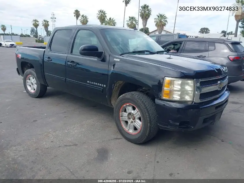2009 Chevrolet Silverado 1500 Ltz VIN: 3GCEK33MX9G274833 Lot: 42806295