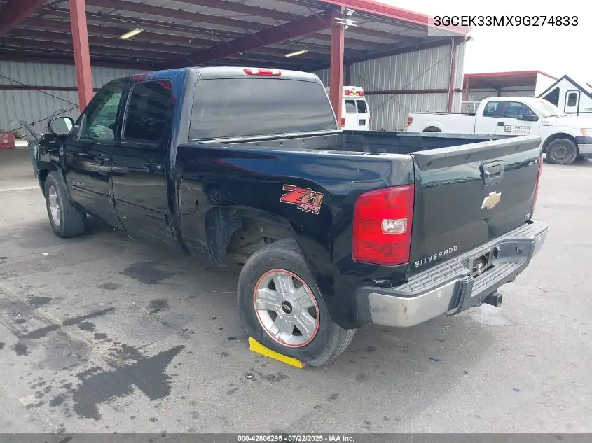2009 Chevrolet Silverado 1500 Ltz VIN: 3GCEK33MX9G274833 Lot: 42806295