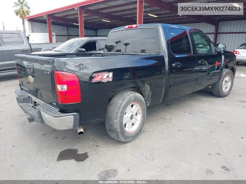 2009 Chevrolet Silverado 1500 Ltz VIN: 3GCEK33MX9G274833 Lot: 42806295