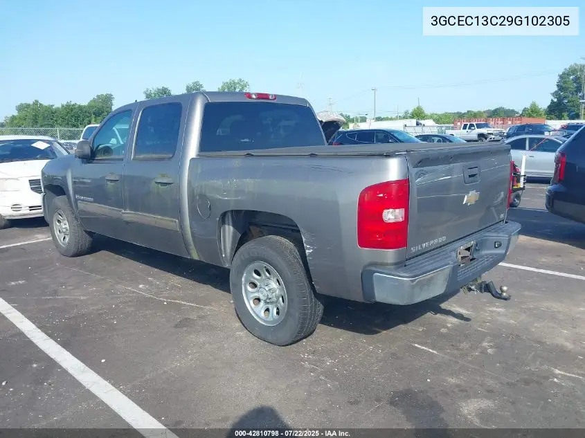 2009 Chevrolet Silverado 1500 Ls VIN: 3GCEC13C29G102305 Lot: 42810798