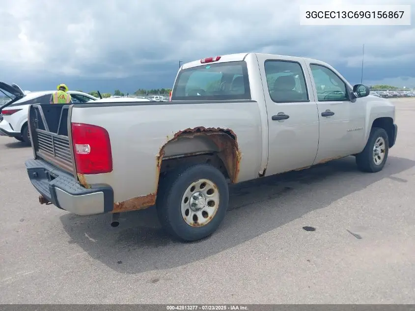 2009 Chevrolet Silverado 1500 Work Truck VIN: 3GCEC13C69G156867 Lot: 42813277