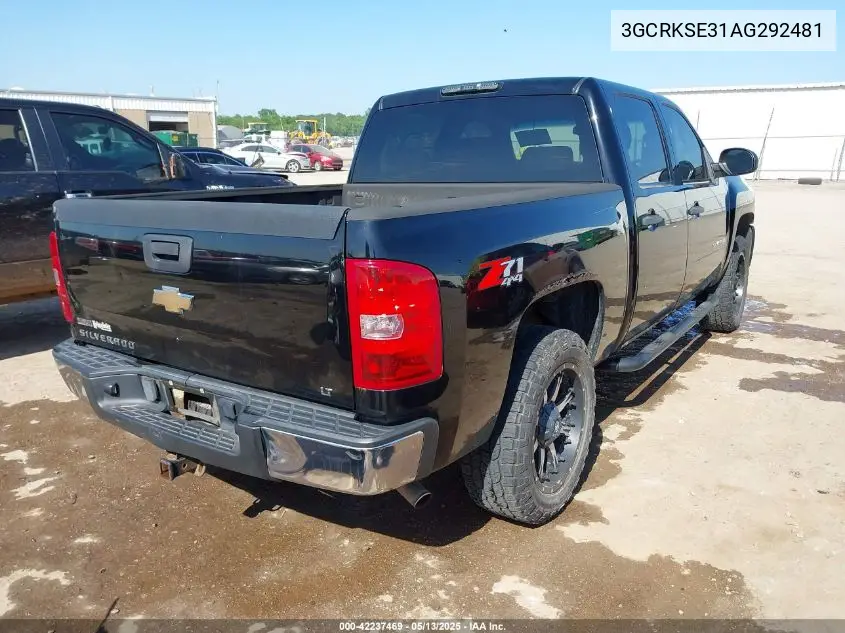 2010 Chevrolet Silverado 1500 Lt VIN: 3GCRKSE31AG292481 Lot: 42237469