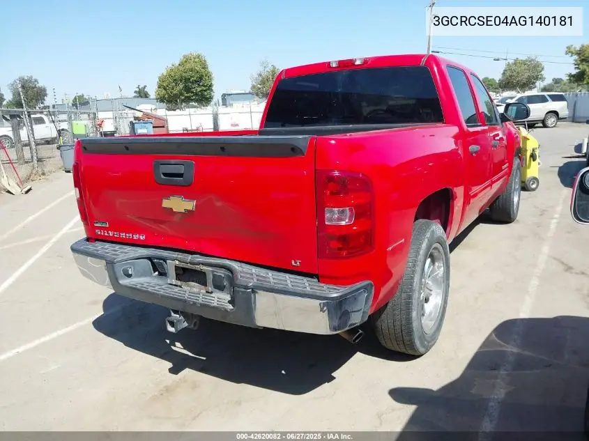 2010 Chevrolet Silverado C1500 Lt VIN: 3GCRCSE04AG140181 Lot: 42620082