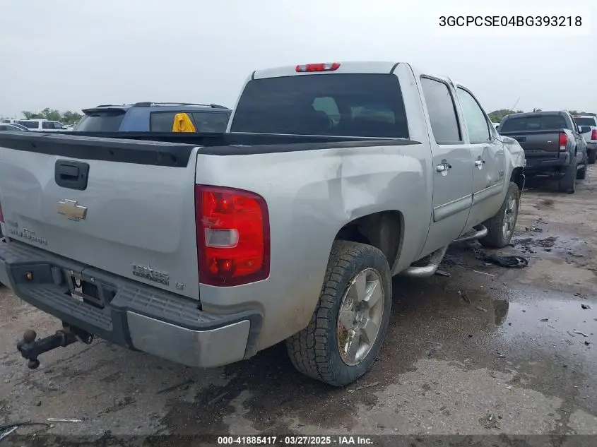 2011 Chevrolet Silverado 1500 Lt VIN: 3GCPCSE04BG393218 Lot: 41885417