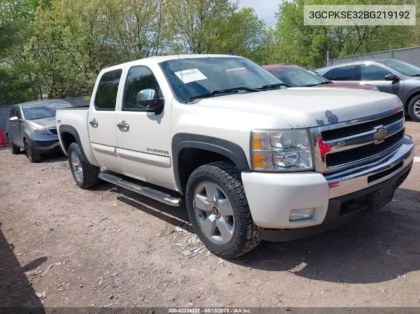 2011 Chevrolet Silverado 1500 Lt VIN: 3GCPKSE32BG219192 Lot: 42256337