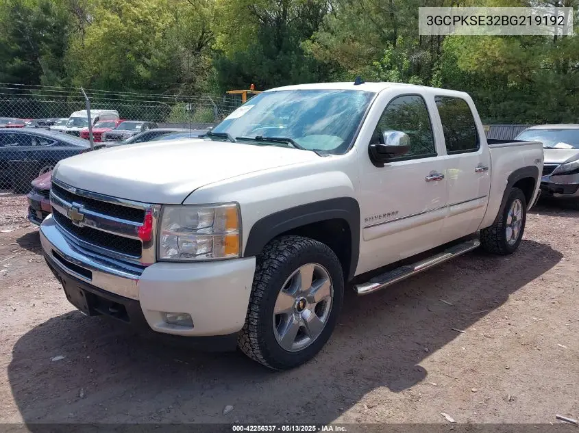 2011 Chevrolet Silverado 1500 Lt VIN: 3GCPKSE32BG219192 Lot: 42256337