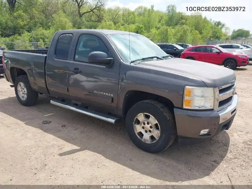 2011 Chevrolet Silverado 1500 Lt VIN: 1GCRCSE02BZ353972 Lot: 42267520