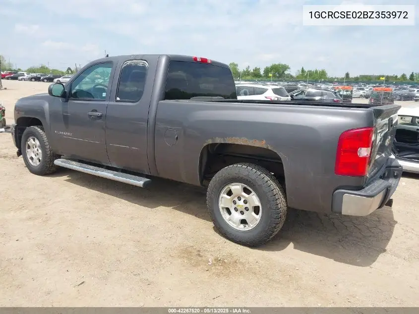 2011 Chevrolet Silverado 1500 Lt VIN: 1GCRCSE02BZ353972 Lot: 42267520
