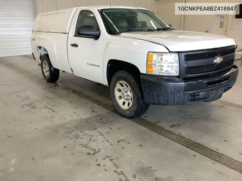 2011 Chevrolet Silverado 1500 Work Truck VIN: 1GCNKPEA8BZ418847 Lot: 42624609