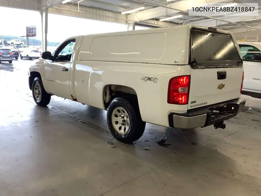 2011 Chevrolet Silverado 1500 Work Truck VIN: 1GCNKPEA8BZ418847 Lot: 42624609