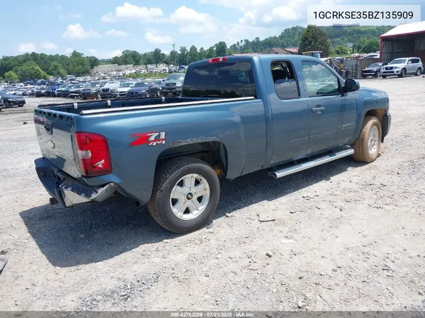 2011 Chevrolet Silverado 1500 Lt VIN: 1GCRKSE35BZ135909 Lot: 42782209