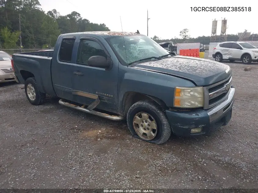 2011 Chevrolet Silverado 1500 Lt VIN: 1GCRCSE08BZ385518 Lot: 42795950