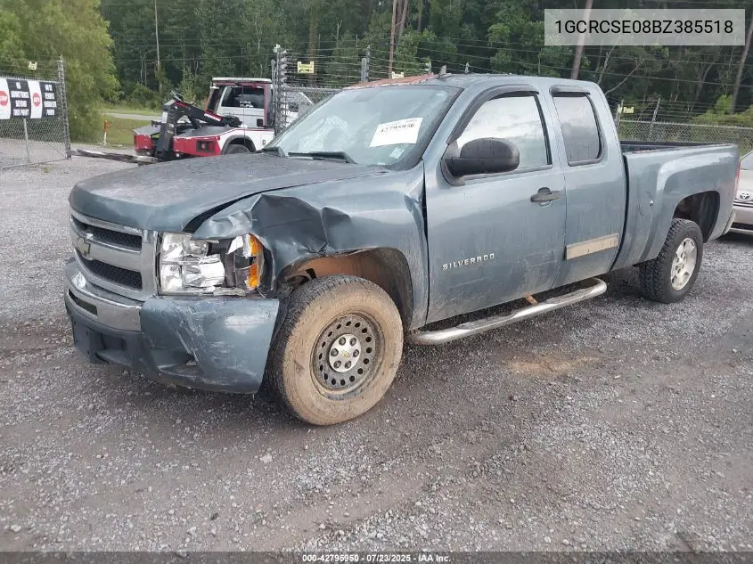 2011 Chevrolet Silverado 1500 Lt VIN: 1GCRCSE08BZ385518 Lot: 42795950