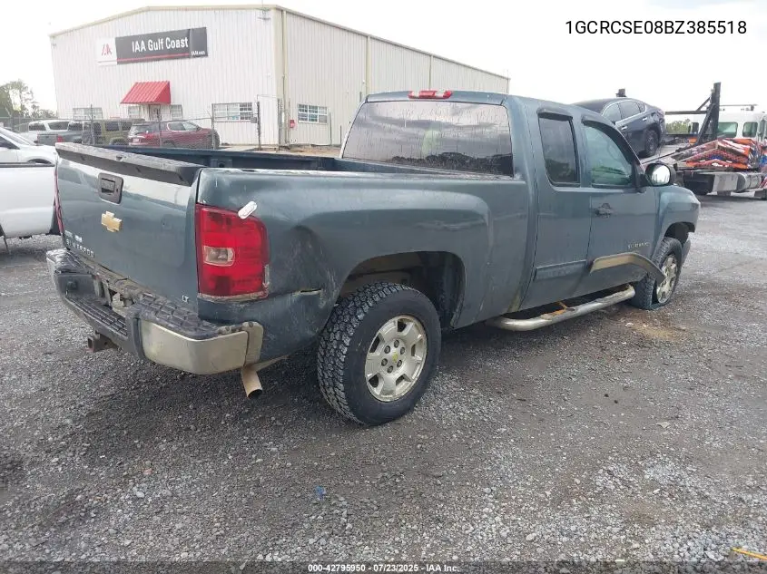 2011 Chevrolet Silverado 1500 Lt VIN: 1GCRCSE08BZ385518 Lot: 42795950