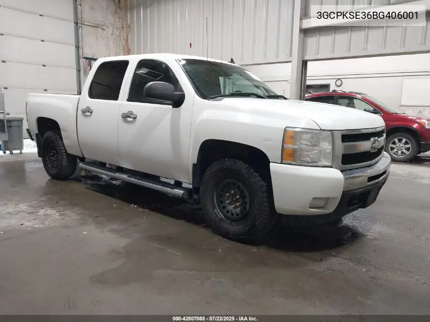 2011 Chevrolet Silverado 1500 Lt VIN: 3GCPKSE36BG406001 Lot: 42807068