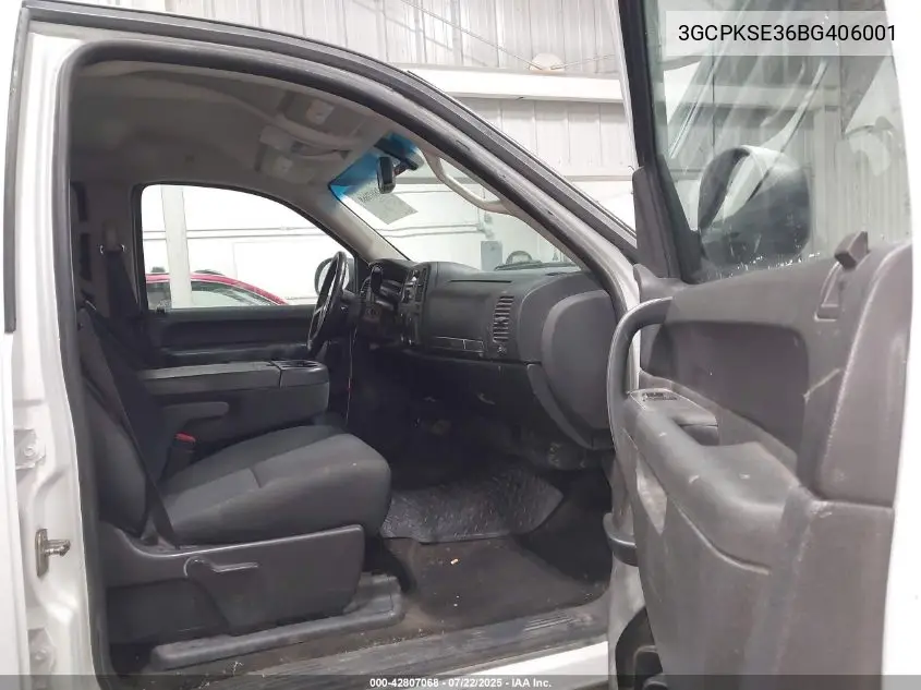 2011 Chevrolet Silverado 1500 Lt VIN: 3GCPKSE36BG406001 Lot: 42807068