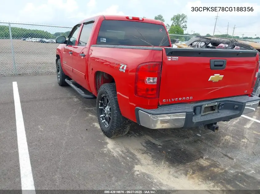 2012 Chevrolet Silverado 1500 Lt VIN: 3GCPKSE78CG188356 Lot: 42616976