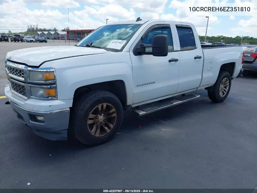 2014 Chevrolet Silverado 1500 1Lt VIN: 1GCRCREH6EZ351810 Lot: 42257907