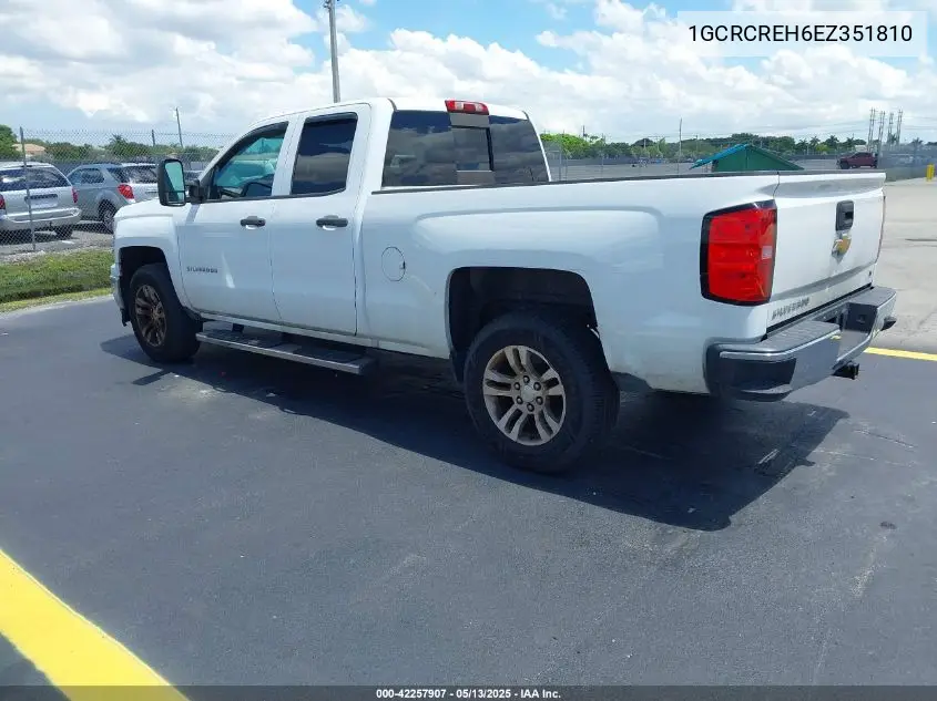 2014 Chevrolet Silverado 1500 1Lt VIN: 1GCRCREH6EZ351810 Lot: 42257907