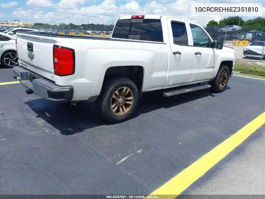 2014 Chevrolet Silverado 1500 1Lt VIN: 1GCRCREH6EZ351810 Lot: 42257907