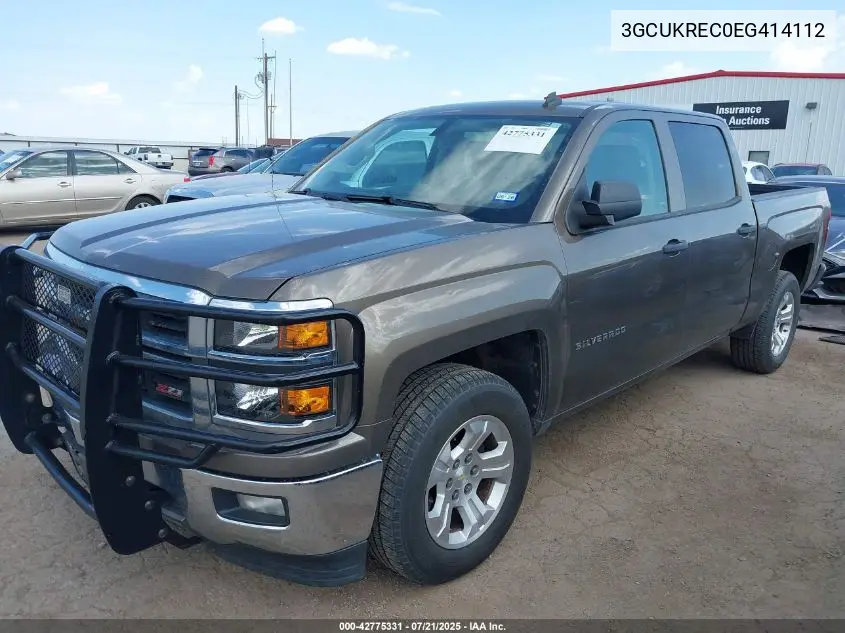 2014 Chevrolet Silverado 1500 2Lt VIN: 3GCUKREC0EG414112 Lot: 42775331