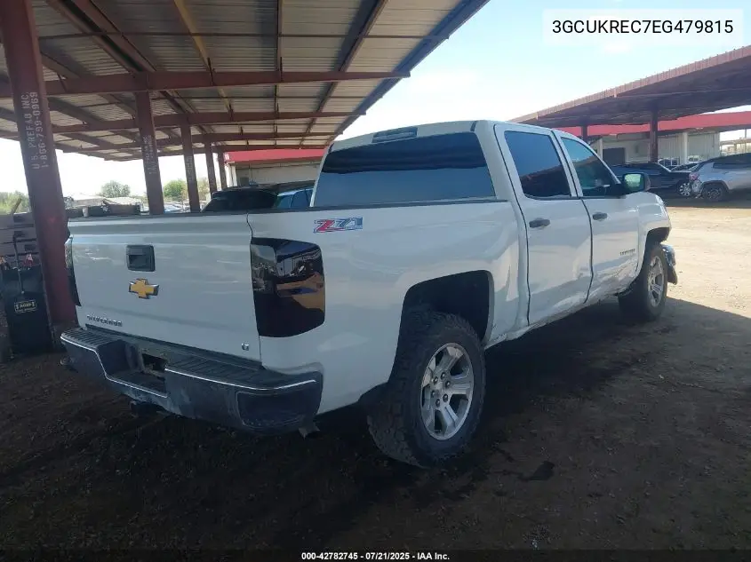 2014 Chevrolet Silverado 1500 2Lt VIN: 3GCUKREC7EG479815 Lot: 42782745