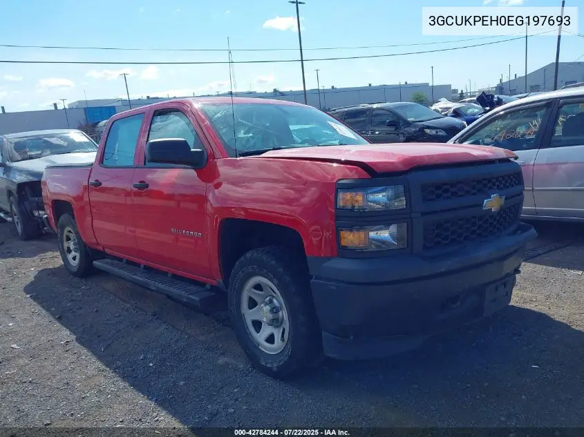 2014 Chevrolet Silverado 1500 Work Truck 1Wt VIN: 3GCUKPEH0EG197693 Lot: 42784244