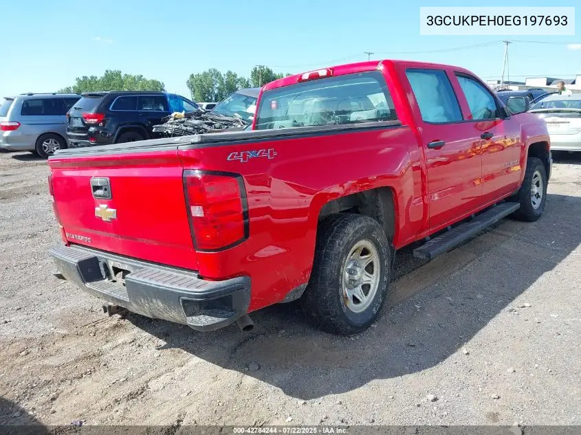 2014 Chevrolet Silverado 1500 Work Truck 1Wt VIN: 3GCUKPEH0EG197693 Lot: 42784244