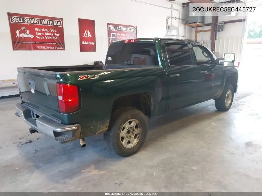 2014 Chevrolet Silverado 1500 2Lt VIN: 3GCUKREC5EG445727 Lot: 42786927