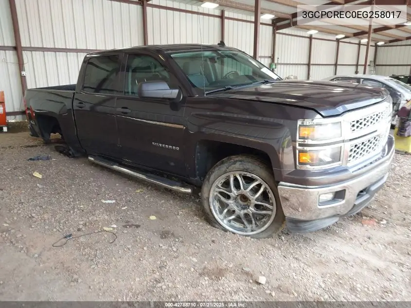 2014 Chevrolet Silverado 1500 1Lt VIN: 3GCPCREC0EG258017 Lot: 42788710