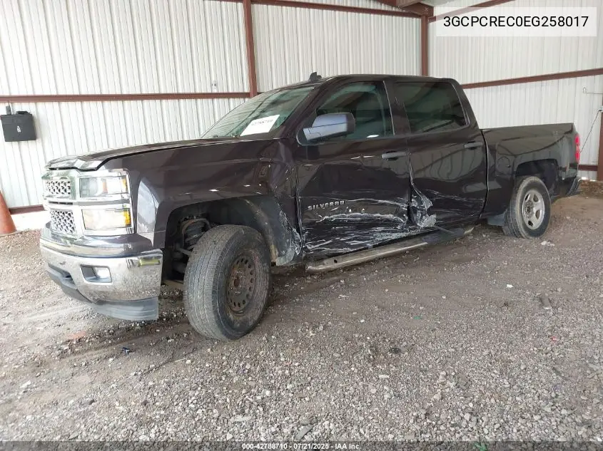 2014 Chevrolet Silverado 1500 1Lt VIN: 3GCPCREC0EG258017 Lot: 42788710