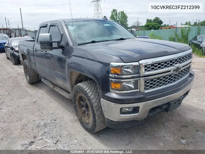 2015 Chevrolet Silverado 1500 1Lt/2Lt VIN: 1GCVKREC3FZ212399 Lot: 12354661