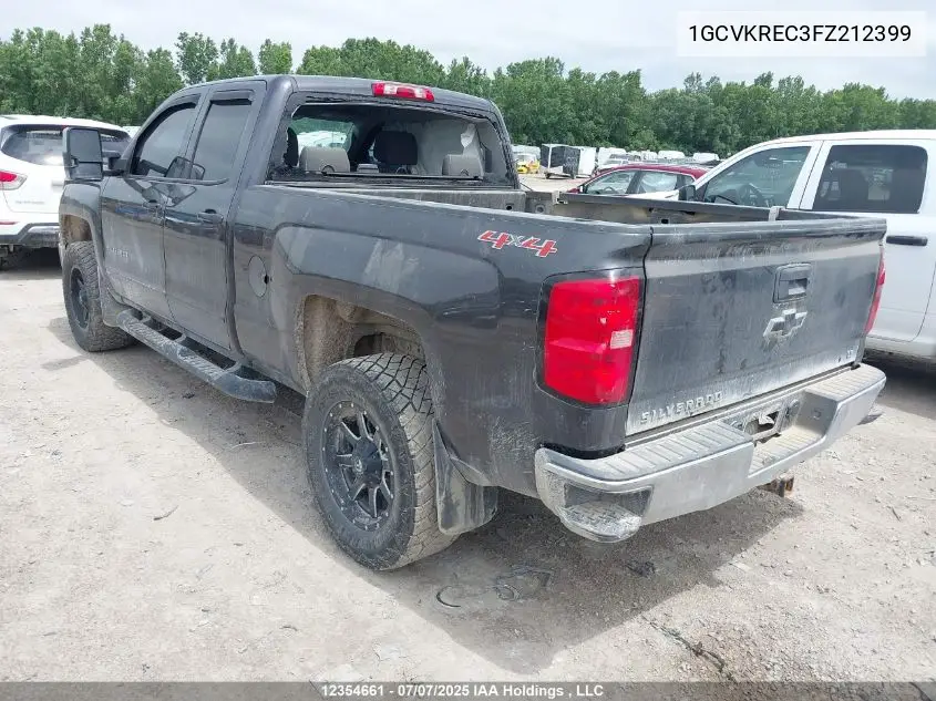 2015 Chevrolet Silverado 1500 1Lt/2Lt VIN: 1GCVKREC3FZ212399 Lot: 12354661