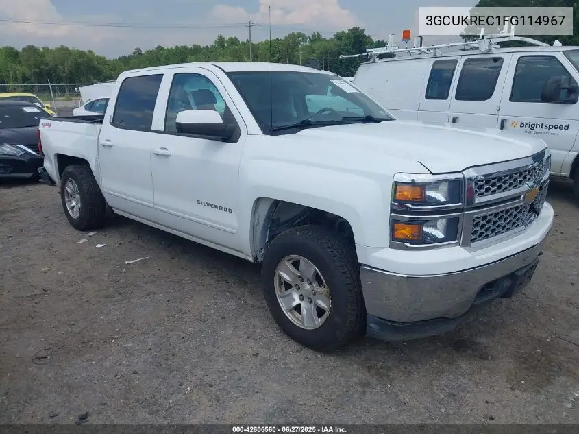 2015 Chevrolet Silverado 1500 1Lt VIN: 3GCUKREC1FG114967 Lot: 42605560