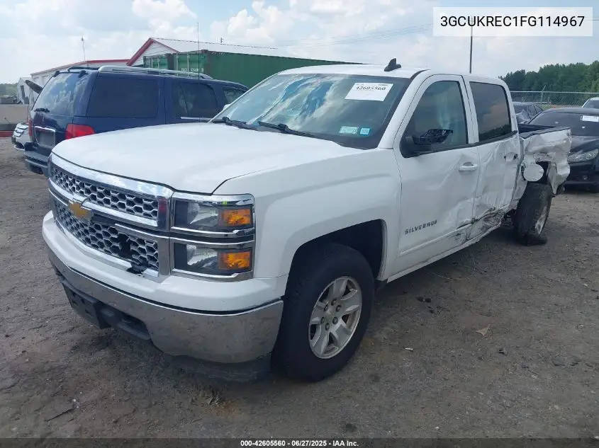 2015 Chevrolet Silverado 1500 1Lt VIN: 3GCUKREC1FG114967 Lot: 42605560