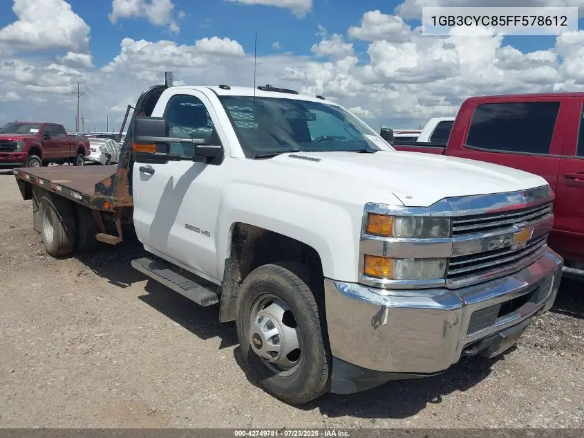 2015 Chevrolet Silverado 3500Hd Chassis Wt VIN: 1GB3CYC85FF578612 Lot: 42749781