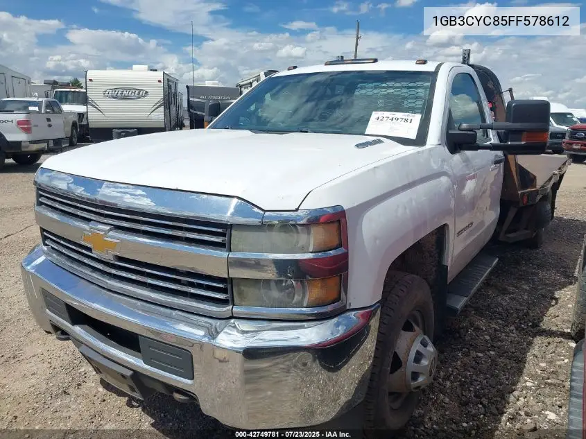 2015 Chevrolet Silverado 3500Hd Chassis Wt VIN: 1GB3CYC85FF578612 Lot: 42749781