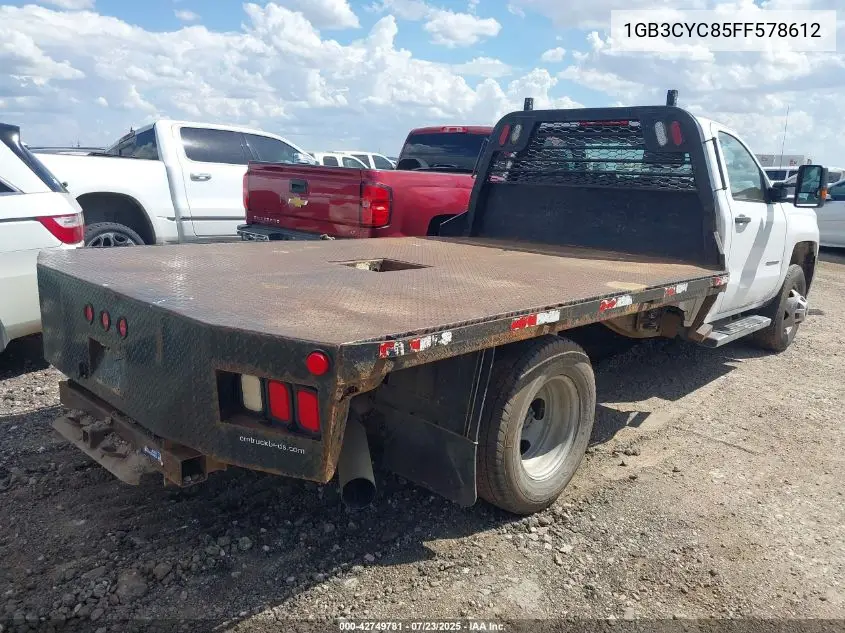 2015 Chevrolet Silverado 3500Hd Chassis Wt VIN: 1GB3CYC85FF578612 Lot: 42749781